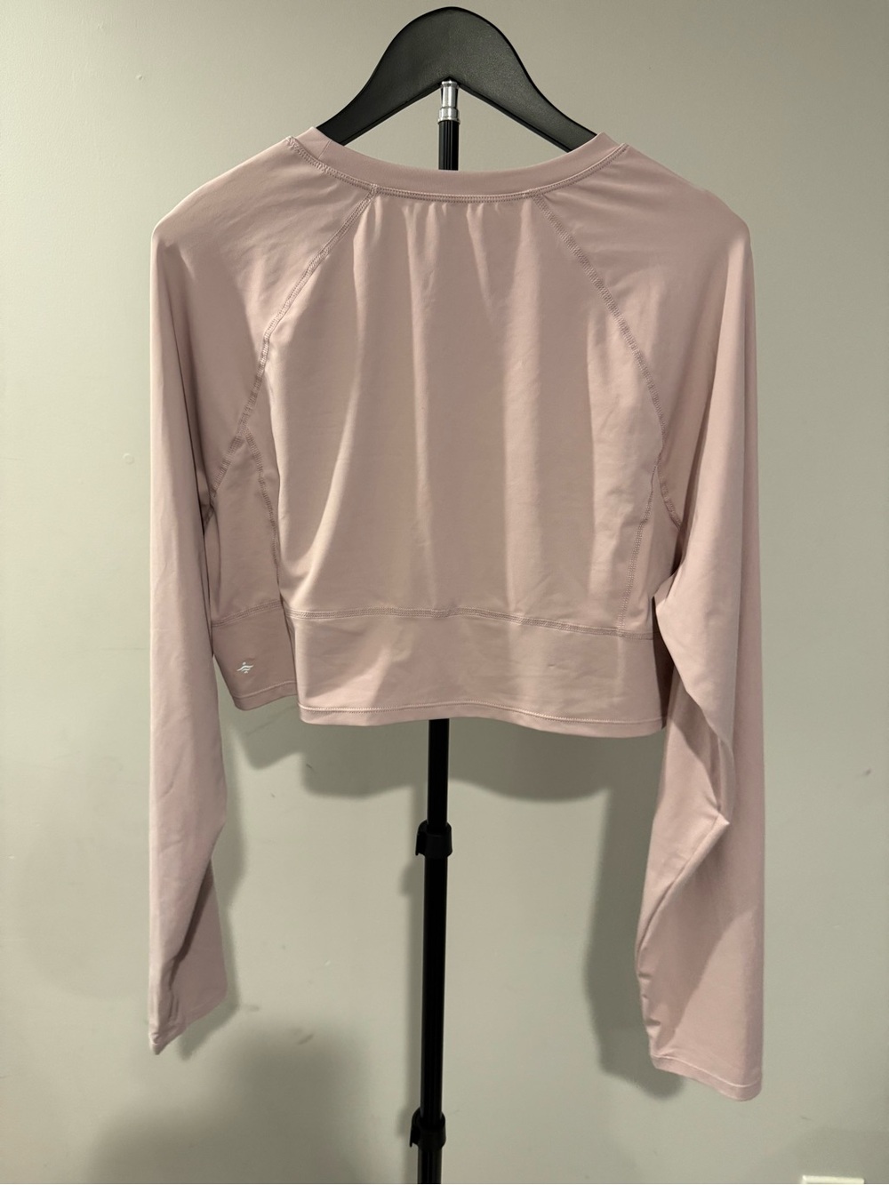 HALARA Blush Pink Long Sleeve Cropped Tee - Picture 2 of 4